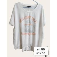 ราคา เสื้อเบลาส์ เสื้อยืดผู้หญิง แบรนด์ ANOTHER SIDE SQUARE มือสอง (21572695458)