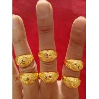 ราคา แหวนหัวใจลายทองแท้เยาวราช 2สลึง สีสวยเหมือนจริง (21407306686)