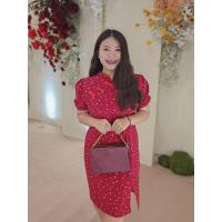 ราคา เดรส คอจีน สีแดง (21724013590)