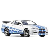 ราคา 1 36 Nissan GTR R34 Skyline Ares Die Cast และ Toy Car Metal Toy Fast And Furious Car Model Collectible Ornament (21432853891)