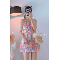 ราคา ชุดเซ็ท 2ชิ้น เสื้อสายเดี่ยวอัดพลีท กางเกงขาสั้นอัดพลีท (21690697181)