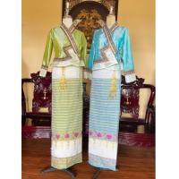 ราคา ผ้าซิ่นลายบัวคำทอมือ ผ้าซิ่นพื้นเมือง กระโปรงสำเร็จรูป (20629098906)