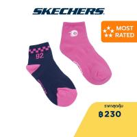 ราคา Skechers สเก็ตเชอร์ส ถุงเท้าครึ่งแข้งเด็กผู้หญิง Girl Crew Sock Accessory SL323G314 PKNV (21587581003)