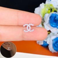 ราคา มาใหม่ ต่างหูเพชร CZ สไตล์แบรนด์ดังชาแนลสวยๆ พร้อมส่งค่า ก้านเงินแท้ ราคาดี๊ดี (14026602277)
