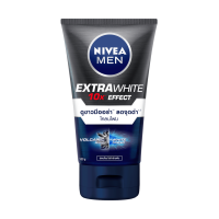 ราคา NIVEA นีเวีย เมน เอ็กซ์ตร้า ไวท์ มัด โฟม 100 150 กรัม NIVEA Men Extra White 10x Effect Mud Foam โฟมล้างหน้า ผู้ชาย ลดสิวอุดตัน สำหรับคนเป็นสิว (10320581298)
