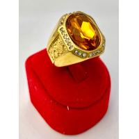 ราคา แหวนทอง 18K พลอยบุษราคัมสีเหลือง ด้านข้างมังกรทอง ช่วยเสริมบารมี โชคลาภ วาสนา (21531249638)