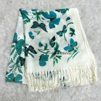 ราคา ผ้าพันคอ ผ้าคลุมไหล่ ลายผีเสื้อ ลายมาใหม่ (20915357415)