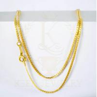 ราคา สร้อยคอทองคำแท้ 9K อิตาลี ลายเลทแบน 1 5 มิล (21326609071)