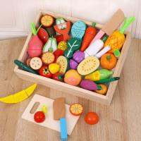 ราคา ชุดผักและผลไม้ทำจากไม้จำลองในครัวสำหรับเด็กเครื่องครัวสำหรับเด็กทารกชายและหญิงของเล่นหั่นลูกเต๋าแม่เหล็กไซส์ใหญ่ (20414238312)