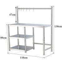 ราคา ตู้วางเตาแก๊ส เคาร์เตอร์ครัว โลหะ 2 ขนาด โต๊ะวางเตาแก๊ส ชั้นวางเตาแก๊ส สแตนเลส304 โต๊ะครัว โต๊ะทำครัว (21675218727)