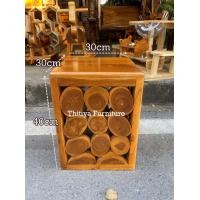 ราคา เก้าอี้ตอไม้ ไม้สักแท้ ขนาด30x30xสูง40cm พร้อมส่ง เก้าอี้ร้านกาแฟ เก้าอี้สไตล์โมเดิร์น (21128280526)