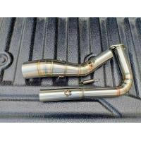 ราคา คอท่อแต่ง สแตนเลส สำหรับ R15MslazCB150CBR150MSXDemonGSXAeroxNmaxMT 15ZX25PCX150 คอ 2 นิ้ว (21727907654)