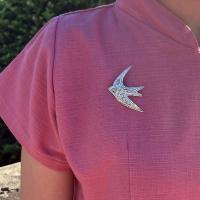 ราคา พร้อมส่ง เข็มกลัดนกเงินแท้ 92 5 เข็มกลัดตอกลาย สำหรับประดับกับชุดไทยหรือชุดพื้นเมือง เครื่องเงินน่าน โดยร้านฮักเงินน่าน (20816340829)