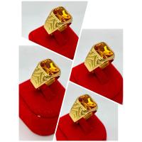 ราคา แหวนทอง 18K พลอยบุษราคัมสีเหลือง ช่วยเสริมบารมี โชคลาภ ความรุ่งเรือง (21539256852)