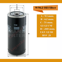 ราคา W962 OIL Filter กรองน้ำมันเครื่อง อะไหล่ปั๊มลมสกรู (19465807721)
