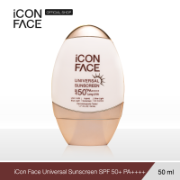 ราคา iCon Face Universal Sunscreen SPF 50 PA 50g ไอคอน เฟส ยูนิเวอร์แซล ซันสกรีน เอสพีเอฟ 50 พีเอ 50 กรัม (21405833705)