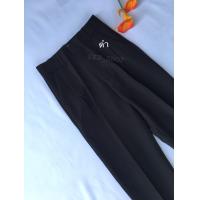 ราคา กางเกงเอวสูงทรงบอยตะขอหน้า ผ้าไอด้า งานป้ายIntrend กงเกงแฟชั่น กางเกงลำลอง กางเกง 8 ส่วน กางเกงขายาว (10988033592)