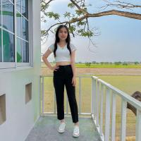 ราคา กางเกงทรงกระบอกเล็ก 8 ส่วน ผ้าสโนว์สลาฟ (21572899078)