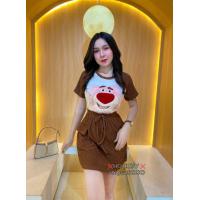 ราคา ชุดเซตกระโปรงท๊อปฟี่งานปักอะไหล่หมี ป้ายไอวี้ช๊อป (21620605262)