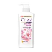 ราคา เคลียร์ CLEAR Shampoo แชมพูขจัดรังแค หัวปั้ม 370 มล 1ขวด Menthol Soft Care Sakura Hairfall Apple Peony Menthol Men (21555837125)