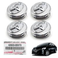 ราคา ฝาครอบดุมล้อ ฝาดุม ฝาดุมล้อ ขนาด 57 มิล ของแท้ สีโครเมียม สำหรับ Toyota Prius ปี 2008 2014YarisVitzVios ปี 2004 2015 (20229172461)