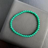 ราคา กำไลหินแท้ Green Onyx โอนิกซ์หรือนิล สีเขียว 4 5mm (17542400667)