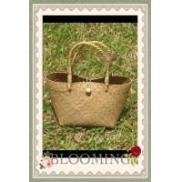 ราคา กระเป๋าสานกระจูดทรงเหลี่ยม แถมดอกไม้โครเชต์ (16007874721)