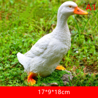 ราคา nappa รูปปั้นเป็ดทำจากเรซินประดับรูปสัตว์จำลองสวนกลางแจ้งรูปปั้นตกแต่งสวน (20107810739)