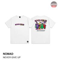 ราคา เสื้อยืดสกรีนลายแนวสตรีท NEVER GIVE UP NOMAD เสื้อผู้ชาย ผู้หญิง ผ้าคอตตอน100 (11024915565)