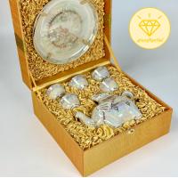 ราคา ชุดกาน้ำชา มุกน้ำทอง กาน้ำชาทรงช้าง บรรจุกล่องผ้าไหม หรูหรา ของขวัญปีใหม่ ของรับไหว้ ที่ระลึกเกษียณอายุ (21270932020)