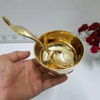 ราคา BrassByfa ขัน ร 5 ขันติดฐาน ชุดขัน ร 5 พร้อมทัพพี ใส่บาตรพระเล็ก มีสามขนาด ขัน ร5 SET1247ขนาด 5 นิ้ว SET1246ขนาด3 5 นิ้ว SET1245ขนาด3นิ้ว (4899660841)