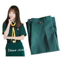 ราคา กระโปรงเนตรนารี ตราสมอ เฉพาะกระโปรง (21539358558)