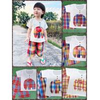 ราคา ชุดไทยเด็ก ผู้ชาย พื้นเมือง ผ้าขาวม้า ขนาด 1 10 ปี (21583115113)