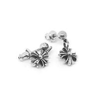 ราคา Chrome Hearts Sterling Silver 925 เครื่องประดับเงินแท้ ต่างหู Cross Drop Earring Code CED034 (13638742006)
