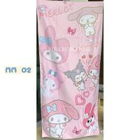 ราคา ผ้าเช็ดตัว 29x60นิ้ว ผ้าขนหนูลายการ์ตูน คิตตี้ มายเมโลดี้ คุโรมิ สีชมพู น่ารัก Bluerubystore (19616069115)