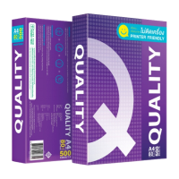 ราคา QUALITY ควอลิตี้ ม่วง กระดาษถ่ายเอกสาร A4 80g 500 แผ่น (20824801201)