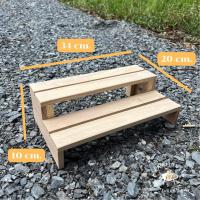 ราคา ชั้นวางไม้ ชั้นทรงบันได และทรงบ้าน (21123187387)