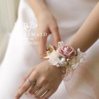 ราคา พร้อมส่ง จาก กทม ข้อมือเพื่อนเจ้าสาว I ดอกไม้ผูกข้อมือเพื่อนเจ้าสาว I ริบบิ้นผูกข้อมือ I Bridesmaid I Wrist corsage (18294355170)