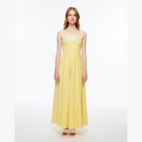 ราคา AW23 JANESUDA Long dress in yellow เดรสยาว เดรสยาวสีเหลือง เดรสยาวแต่งโคร์เชต (21408775742)