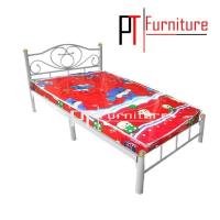 ราคา PT เตียงเหล็ก ขา 2 นิ้ว พร้อมที่นอนฟองน้ำ ขนาด 3 5 ฟุต รุ่น Duo Lotus 3 5 สีขาว (400979693)