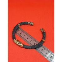 ราคา กำไลหางช้างแท้ สีดำล้วน ลงยาสุโขทัย ฟรีไซค์ (12021062391)