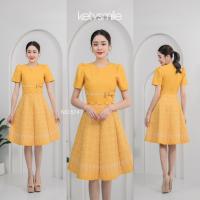 ราคา เดรสผ้าไทยสีเหลือง (21021201523)