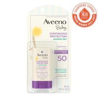 ราคา Aveeno Baby Continuous Protection Sunscreen Stick for Sensitive Skin SPF 50 กันแดดแบบสติ๊กสำหรับผิวแพ้ง่าย (21651034211)
