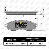 ราคา ผ้าเบรคหน้า หลัง MITSUBISHI STRADA สตราด้า CYCLONE ปี 1987 2005 ผ้าเบรค MKC (21452139474)