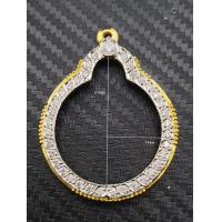 ราคา กรอบพระ กรอบกลม ล้อมเพชร ขนาด3 1 3 7 ไม่ลอก ไม่ดำ ไม่เขียว (20629293681)