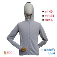 ราคา Uniqlo เสื้อคลุม เสื้อแขนยาว เสื้อกันแดด รุ่น uv cut AIRIsm กัน uvทันทีที่สวมใส่ สินค้ามือสองสภาพดีเยี่ยม สีเทา รหัสสินค้า UV 6 (21420572678)