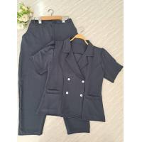 ราคา ชุดเซตสาวอวบอ้วนชุดเซตไซส์ใหญ่ชุดเซต2ชิ้น เสื้อปกสูทกระดุม4เม็ด กางเกงขายาว เสื้อยาว25นิ้วกางเกงยาว38นิ้ว (21493043000)