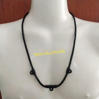 ราคา สร้อยเชือกเทียนถัก เส้นขนาด 4 มิล มีห่วง 3 ห่วง ห้อยพระได้3องค์ งานแฮนเมดฝีมือปราณีต กรุณากดเลือกสีเลือกขนาดก่อนกดสั่งซื้อ (21123276250)