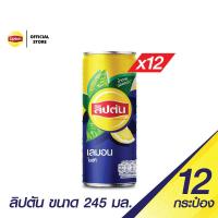 ราคา แพ็ค12 Lipton ลิปตัน เลมอน กระป๋อง ขนาด 245 มล (21448440723)