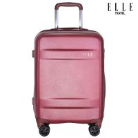 ราคา ELLE Travel Chic Collection กระเป๋าเดินทางไซส์Cabin ถือขึ้นเครื่อง 100 โพลีคาร์เนต PC ล้อหมุน360องศา ช่องเสียบ USB ระบบซิปคู่ความปลอดภัยสูง และซิปซ่อนขยาย (3327534873)